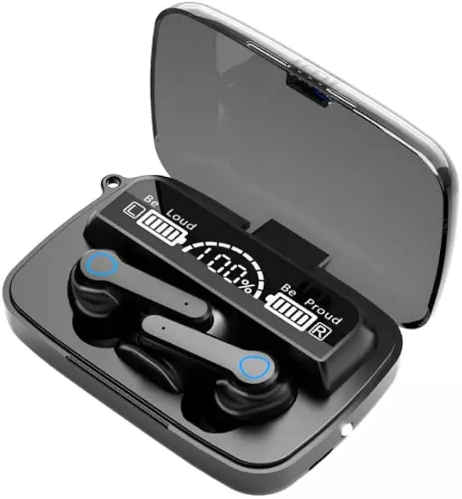 SMART SPHERE M19 TWS Earbuds Bluetooth 5.1 | 9D Stereo | 3D Touch Tru Wireless Earphones IPX7 Waterproof Bluetooth Headset (Black, True Wireless)