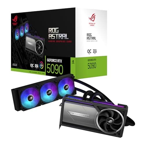 ASUS ROG Astral LC GeForce RTX 5090 32GB GDDR7 OC Edition Experience Fluid Force with a 360mm AIO Cooler for Optimal Performance That can Achieve The...