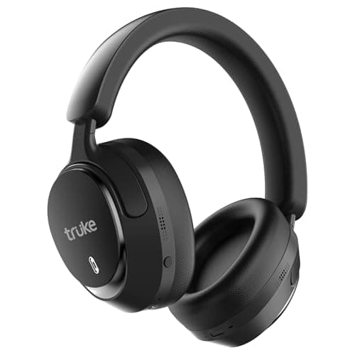 truke Newly Launch Aura Bass Over The Ear Headphone with 50H of Playtime, 40mm Titanium Drivers, Dual Pairing Headset, 40ms Ultra Low Latency, ENC, Pr...