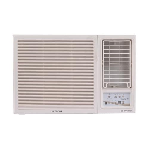Hitachi 1.5 Ton Class 5 Star, Window Inverter AC (100% Copper, 100% cooling at 43 degree Celsius, RAW518HHEO, White)
