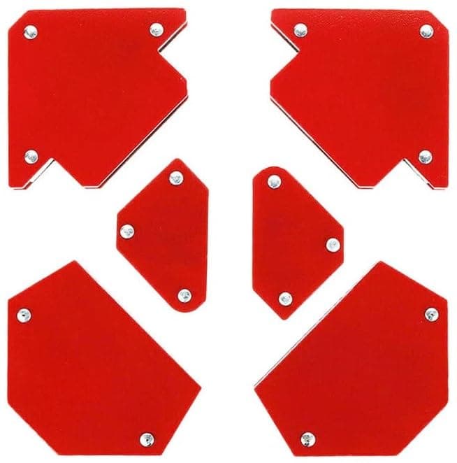 Inditrust new Multi Angle magnetic welding holder clamps set Maf with 2pcs x 3inch arrow type, 2pcs x triangle and 2pc x mini, strong magnet pull (Pac...