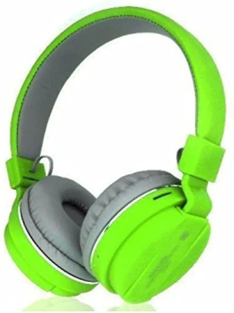 Smars® Branded SH12 Wireless Foldable Headphone with Bluetooth, Mic & SD Card Slot(Green)