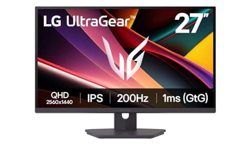 LG 27G610A 68.4 cm (27 Inch) Ultragear QHD (2560x1440) IPS Gaming Monitor, 1ms (GtG), 200Hz, sRGB 99%(Typ.), Anti-Glare, HDR10, AMD FreeSync, DP, HDMI...