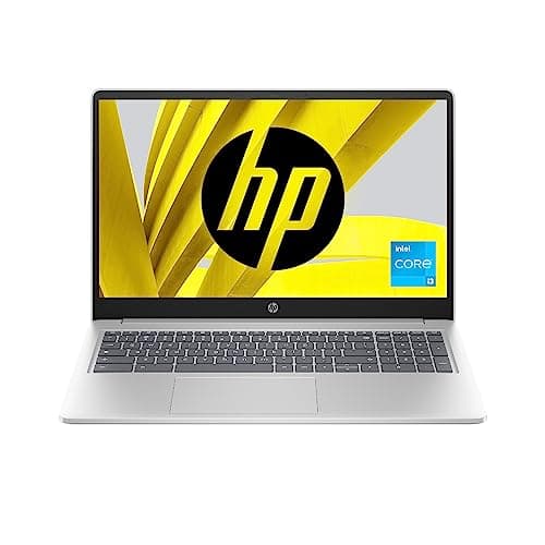 HP Chromebook 15a, Intel Core i3, 15.6-inch (39.6 cm), FHD, 8GB LPDDR5, 256GB UFS, Intel UHD Graphics, HD Camera w/Privacy Shutter, Backlit KB (Chrome OS, Silver, 1.73 kg), nb0002TU