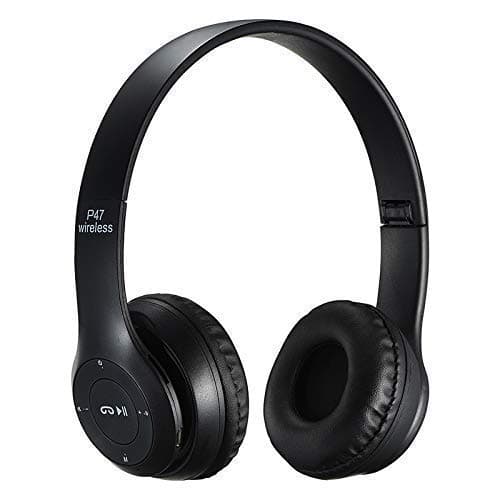 JANROCK Bluetooth Headphones with Mic Wireless Technology on Ear P47 for All Smart Phones (Black)