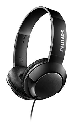 Philips Bass+ On Ear Headphones - Black (SHL3070BK/27)