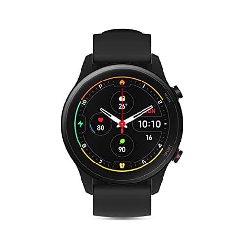 Mi Watch Revolve Active (Black) - 1.39" AMOLED Display, SpO2, GPS and Sleep Monitor, Alexa Built-in, 117 Sports Mode, Personalized Watch Faces, 2 Week
