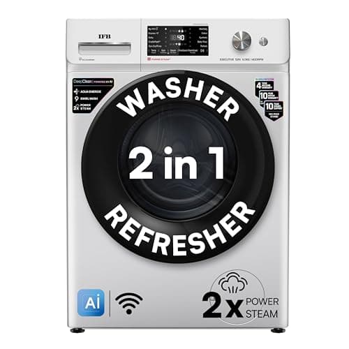 IFB 9Kg 5 Star with 9 Swirl Wash, AI Powered, Wi-Fi, Fully Automatic Front Load Washing Machine (Executive SXN 9014K, Steam Refresh Program with Eco I...