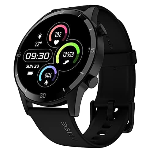 Noise Agile 2 Buzz Bluetooth Calling Smart Watch with 1.28" TFT Display,Dual Button,in-Built Mic & Speaker,AI Voice Assistant,Noise Health Suite,in-Built Games, 100 Watch Faces-(Jet Black)
