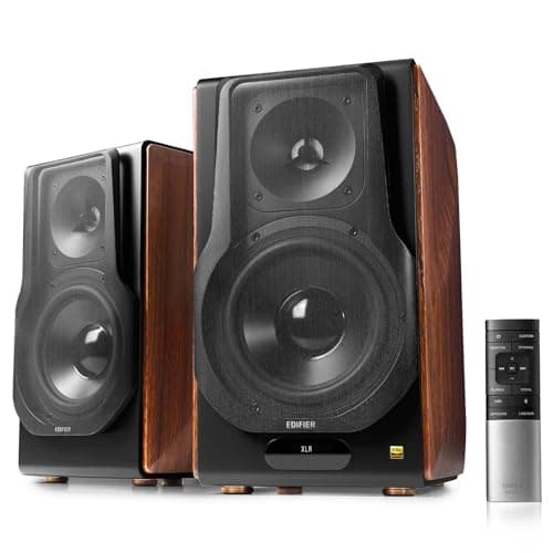 Edifier S3000MKII Audiophile Active Speakers, Wireless Powered Bookshelf Speaker Bluetooth 5.0 aptX with Planar Diaphragm Tweeters, Hi-Res Audio and 6...