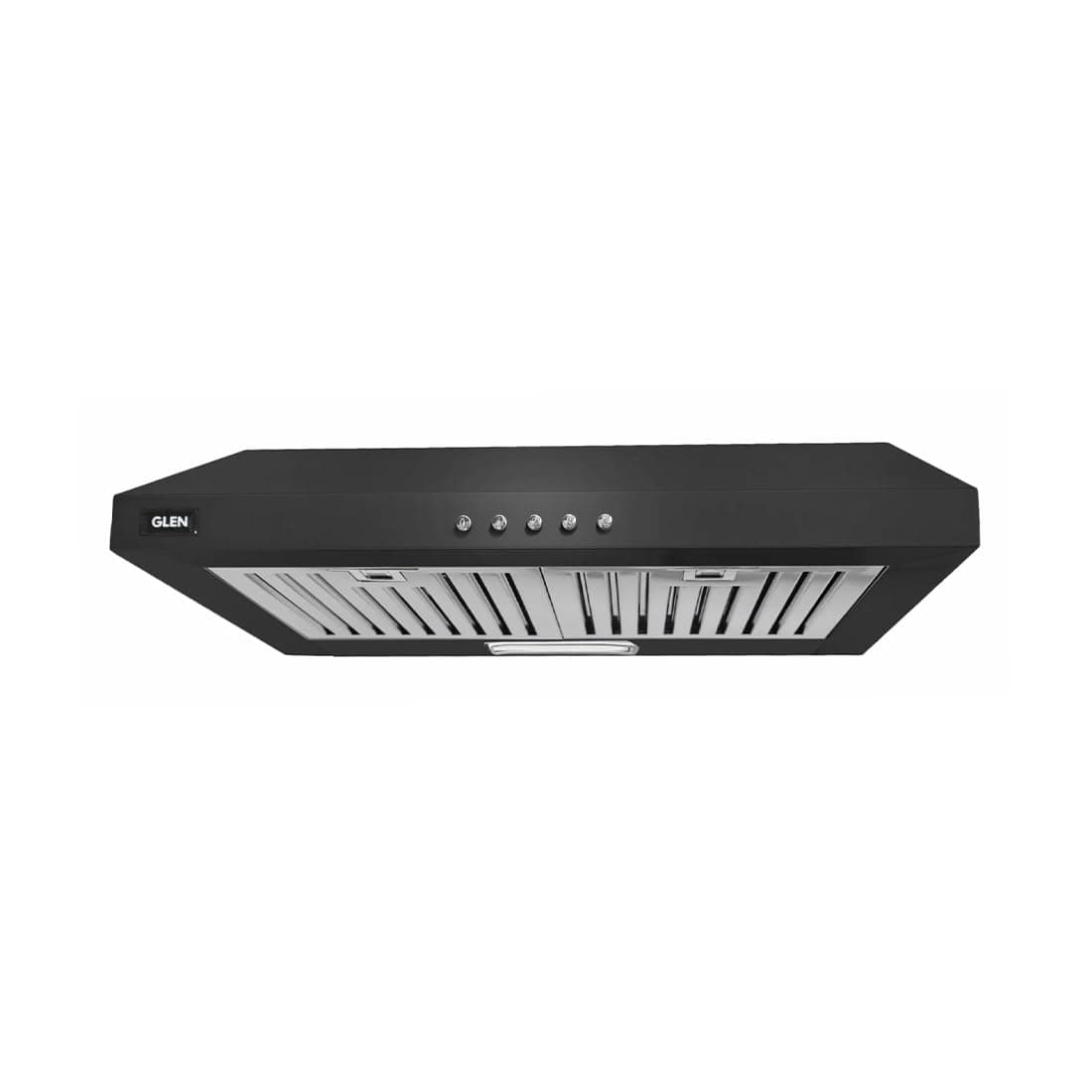 Glen 60 cm 1000 m3/hr Straight Line Chimney Baffle Filters Push buttons (6000 Junior, Black)