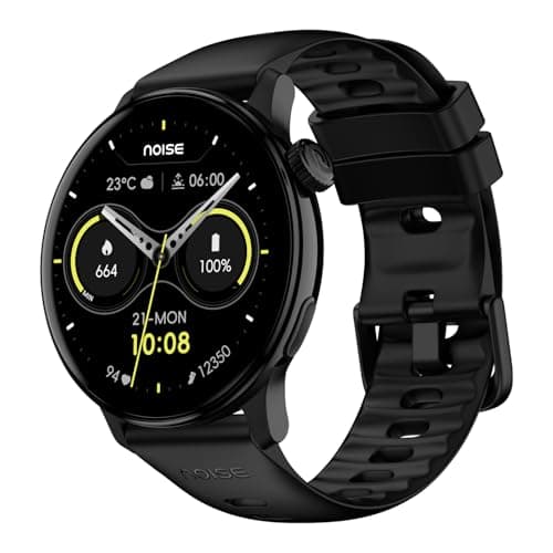 Noise Pro 6R 1.46" AMOLED Smart Watch, 1000 NITS, Powered by AI Pro, Built-in GPS, Strava Integration, Stainless Steel Dial, Video Watch Faces, 3ATM, ...