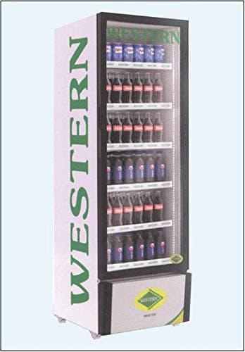 Western SRC 500-GL Visi Cooler Glass Standard Single Door Commercial Refrigerator (500 L, Black)