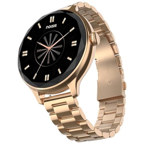 Noise Diva Smartwatch for Women with Diamond Cut Dial, Glossy Metallic Finish, AMOLED Display, New Metal Straps, 100+ Watch Faces, Female Cycle Tracke...