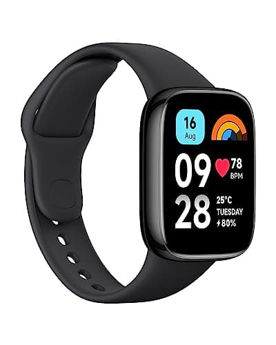 Xiaomi Redmi Smart Watch 3 Active Black| 1.83 Inch Big LCD Display, 5ATM Water Resistant, 12 Days Battery Life, GPS, 100+ Workout Mode, Heart Rate Mon...
