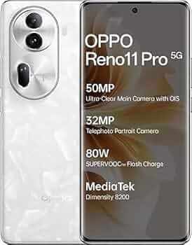 (Refurbished) Oppo Reno 11 Pro 5G (Pearl White, 12GB RAM 256GB Storage)