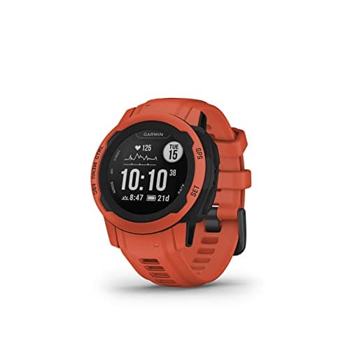 Garmin Instinct 2S Rugged GPS Smartwatch, Battery Upto 21 Days, ABC Sensors, Tracback Routing, Multi GNSS, Ascent/Descent, 24/7 HR, SPO2, GPS Coordinates, Health Snapshot, MIL STD 810G with Red Band