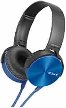 (Renewed) Sony MDR-XB450 Headset (Blue)