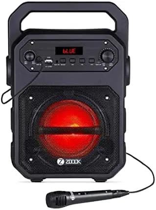 Super Bass Portable Wireless Sound Box DJ Speaker Home Theatre 10 W Bluetooth PA Speaker (Black)