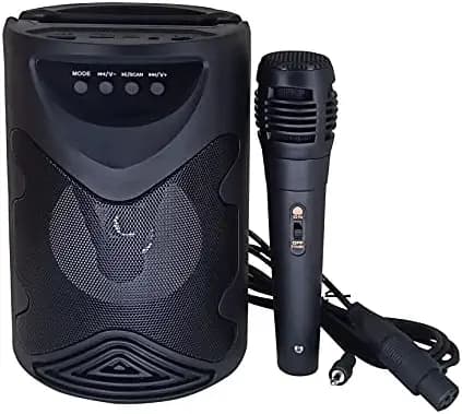 WORRICOW Best Buy Bluetooth Stereo Speaker with mic with 5 Hours Playtime HD & Clear Sound 10 W Bluetooth Home Audio Speaker (Black, Stereo Channel)