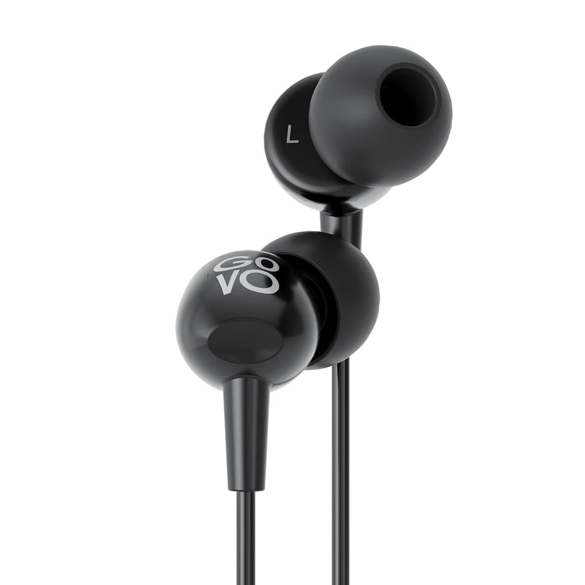 Newly Launched GOVO GOBASS 410 in-Ear Wired Earphones with HD Mic, Sleek Design, 3D Powerful Bass with XL Drivers, Passive No
