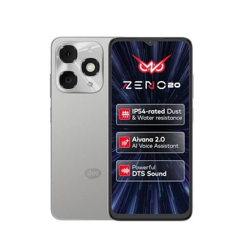 Zeno 20 | AI Vana 2.0 | 3GB RAM 64GB ROM | 6.6" HD+ 90Hz Display | 13MP AI Camera | IP54 Rated | Always-On Display | Dynamic Bar | DTS Sound | 5000mAh...