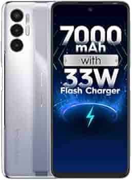 Tecno POVA 3 (Tech Silver, 4GB RAM, 64GB Storage)| 7000mAh Battery |33W Fast Charger | 6.9" FHD+ Display | 90 Hz Refresh Rate | 50MP Triple Camera | Helio G88 Gaming Processor