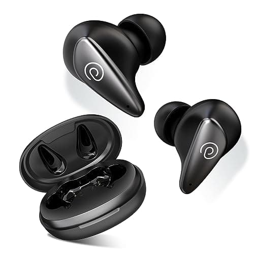 PTron Bassbuds Wave with TruTalk AI-ENC Calls, Movie/Music Modes, Deep Bass, BT5.3 Wireless Headphones, 40Hrs Combined Playtime, in-Ear TWS Earbuds, Touch Control & Typ-C Fast Charging & IPX4 (Black)