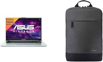 ASUS Vivobook Go 14 (2023), AMD Ryzen 3 7320U, 14"" (35.56 cm) FHD, (8GB RAM/512GB SSD), E1404FA-NK323WS BP1504 Laptop Bag (Grey)