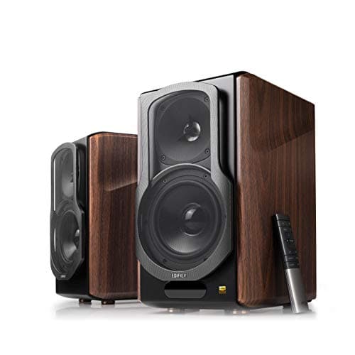 Edifier S2000MKIII Powered Bluetooth Bookshelf 2.0 Speakers - Near-Field Active Tri-Amped 130w Studio Monitor Speakers for Audiophiles with Wireless,