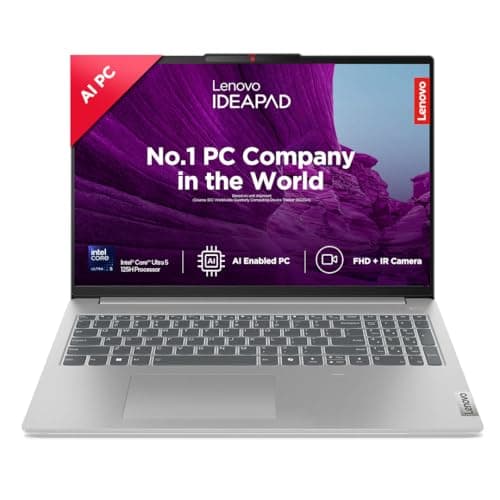 Lenovo IdeaPad Slim 5 Intel Core Ultra 5 125H 16" (40.64cm) WUXGA-IPS 300Nits Thin & Light Laptop (16GB/1TB SSD/Win 11/100%sRGB/Office 2021/Backlit KB...