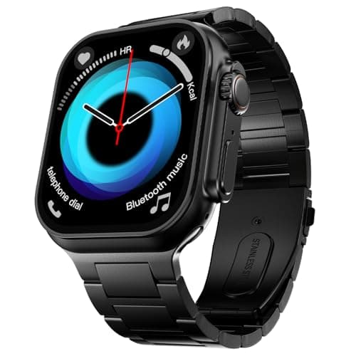 Fire-Boltt Dappers 54.61 mm (2.15 inch) IPS Big Screen, GPS Tracking, Compass, Wireless Charging, Bluetooth Calling, 105 Sports Modes, Video Watchface...
