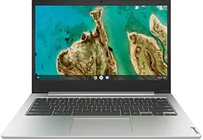 Lenovo IdeaPad Slim 3 Chromebook Intel Celeron N4020 14'' (35.56cm) FHD IPS Touchscreen Thin & Light Laptop (4GB/64GB eMMC/Chrome OS/Upto 10hr Battery/2W x2 HD Speaker/Platinum Grey/1.4Kg), 82C1002SHA