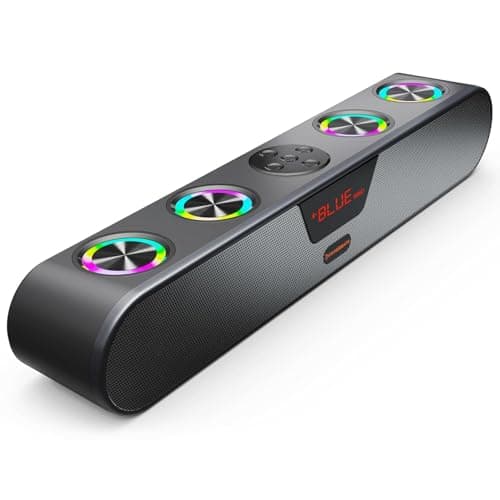 CrossBeats Blaze B30 (2025) Bluetooth 30W Soundbar Gaming RGB Light, AUX, BT, SD Card, USB &FM, 8 Hrs Playtime Fast Charge Sound bar Smart tv with Bui...