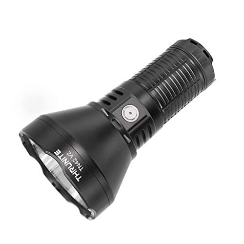 ThruNite TN42 V2 SBT90.2 LED Flashlight, 1.8 km long range, 1860 Meter Throw USB C Rechargeable Searching Spotlight, 4848 High Lumens Flash Light with 4X 4000mAh Batteries Included, for Hunting Search & Rescue