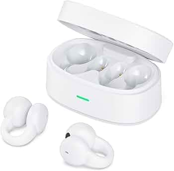 Ear-Clip Bone Conduction Headphones Bluetooth 5.3 Open Ear Clip on Headphone Clip Type Bluetooth Earphones Wireless In Ear Earbuds Bluetooth Headset E...