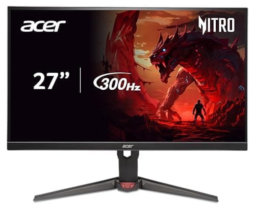 Acer Nitro XV272U F3 27 inch IPS WQHD 2560x1440 Gaming Backlight LED LCD Monitor I Rapid 300Hz Refresh, 0.5ms Response I HDR 400 I AMD FreeSync Premiu...