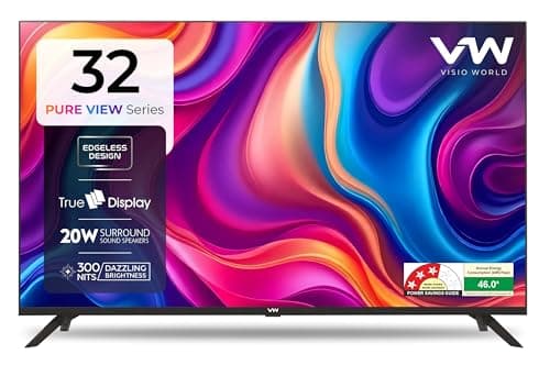 VW 80 cm (32 inches) HD Ready LED TV VW32A (Black) (2021 Model)