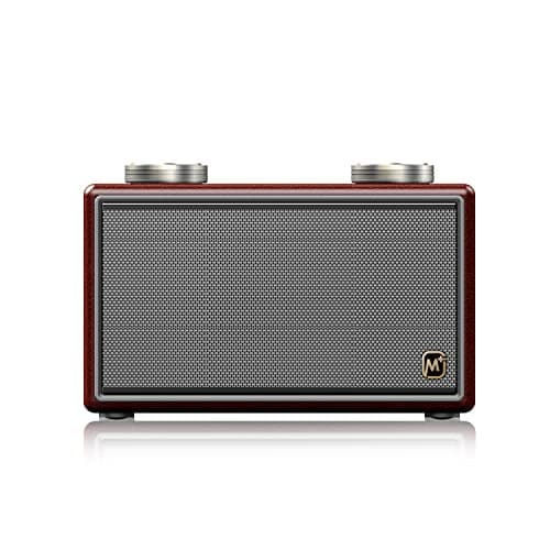 Matata MTMI18L 2.1 Channel Retro Style Integrated Speaker True 20 Watt, LED Display, Multi Connectivity - Wireless Bluetooth/AUX/USB (Brown)