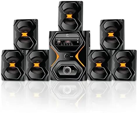 I KALL IK2222 Bluetooth Home Theater with Bluetooth, Aux, USB and FM Connectivity (Black, 7.1)