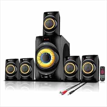 Tronica BT-777 Wireless Bluetooth Home Theater Speaker Supports SD Card, USB, AUX, FM & Remote Control. (70 Watt, 5.1 Channel)