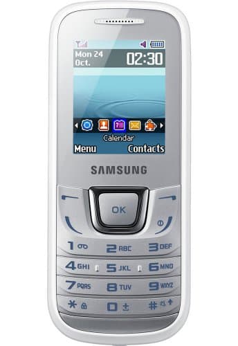 (Renewed) Samsung Guru Music GT-E1282 (Blue-Black)