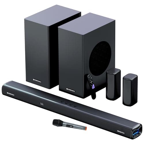ZEBRONICS New Launch Juke BAR 9850 7.2.2 (5.2.4) Channel Soundbar, 725 Watts, Dolby Atmos, HDMI eARC, Optical, Dual Wireless (Subwoofer + Satellites),...