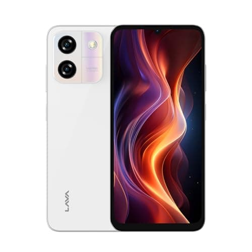 Lava Yuva Smart (Glossy White, 3 GB RAM, 64 GB Storage) | Biggest 6.75" HD+ Display | 13MP AI Dual Rear Camera | 5000 mAh Battery | Secure Face Unlock...