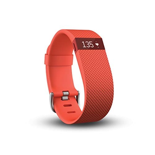Fitbit Charge HR Heart Rate and Activity Wristband, Large (Tangerine)