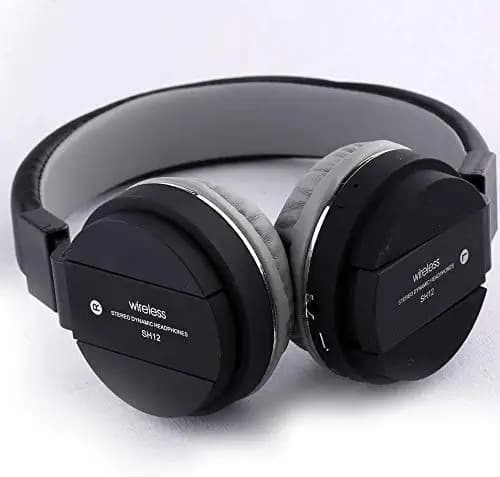 Ekdant? Wireless Headset SH12 Wireless Bluetooth Headphone with FM and SD Card Slot