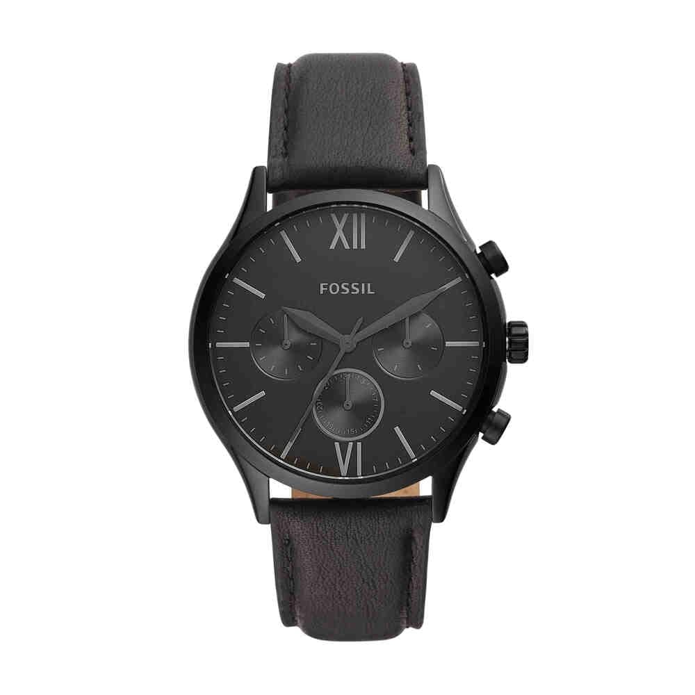 Chronograph Men's Watch (Black Dial Black Colored Strap)"