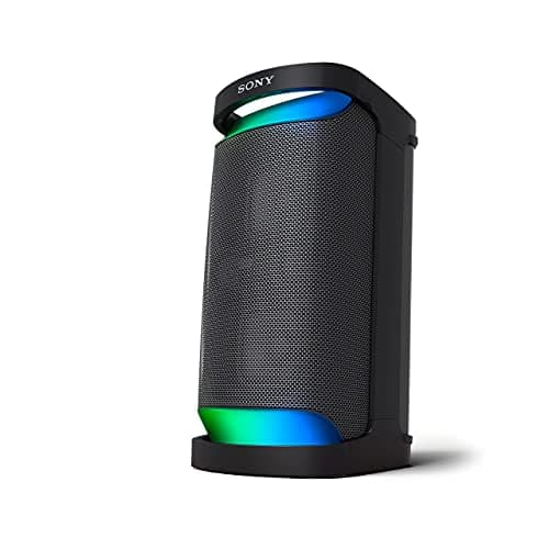 (Renewed) Sony SRS-XP500 Portable Wireless Bluetooth Party Speaker (Karaoke/Guitar Input, IPX4 Splashproof Protection,Upto 20hrs Battery, Ambient Light, USB Play & Charge, Quick Charge, Mega Bass), Black