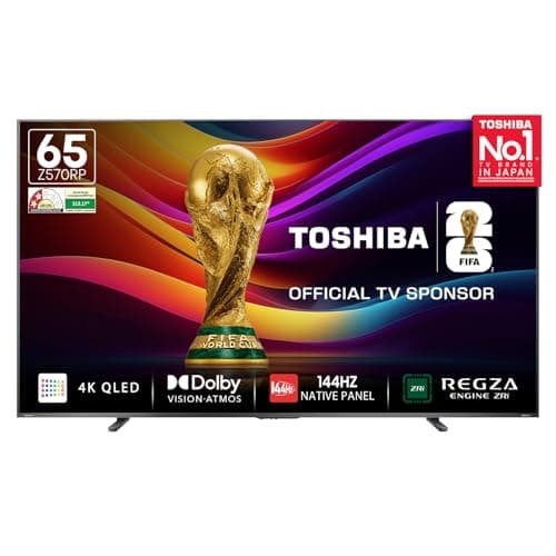 TOSHIBA 164 cm (65 inches) Z570RP Series 4K Ultra HD Smart QLED TV 65Z570RP