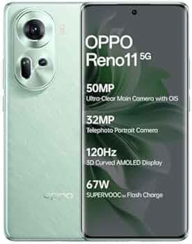 Oppo Reno 11 5G (Wave Green,256 GB) & (8 GB RAM)